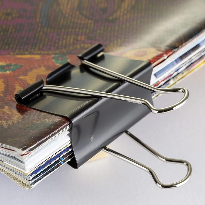 Officemate Large Binder Clips, 2 inch Wide, 1 inch Capacity, Box of 12 - Image 7