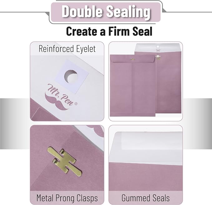 Mr. Pen- Clasp Envelopes, 18 Pack, 9x12 Inches, Mailing Documents, Office - Image 4