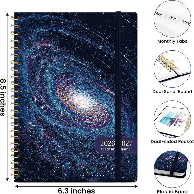 Planner 2026-2027, Hardcover Monthly and Weekly Academic Planner July 2026 - Image 4