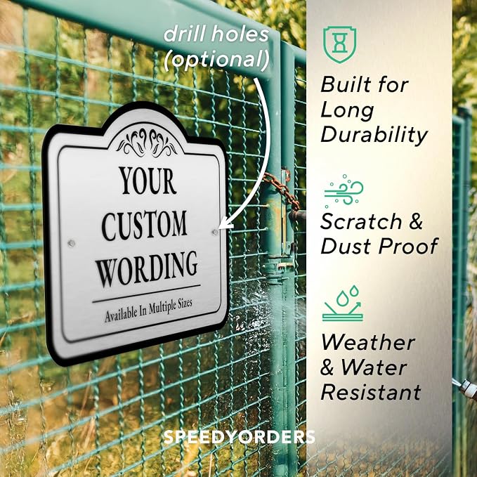 Custom Outdoor Decorative Metal Signs, Personalized Aluminum, Waterproof - Image 6