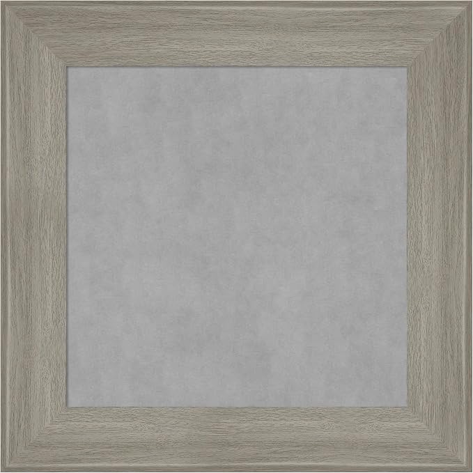 Amanti Art Grey Framed Magnetic Board 16x16 X-Small Vision Board by AmantiArt