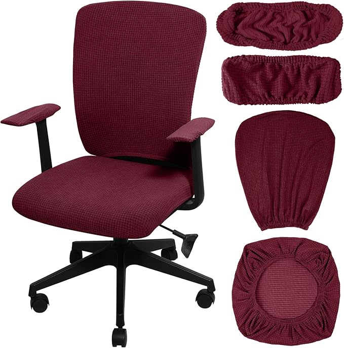 Tallew 4 Pcs Office Chair Covers Set Computer Universal Protective Stretchable by Tallew