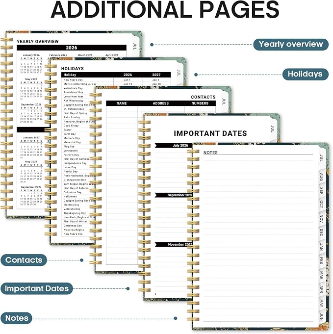 Planner 2026-2027, Academic Year Monthly and Weekly Calendar Planner, Jul 2026 - Image 5