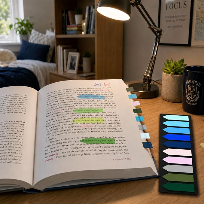 Ericter Arrow Sticky Tabs 1200 PCS Morandi Colors, Sticky Flags Page Markers - Image 8