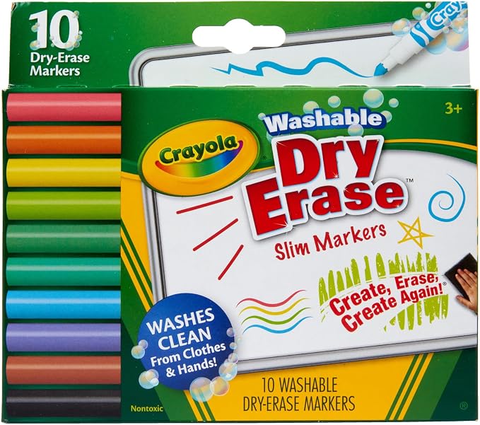 Crayola Washable Slim Dry Erase Markers - Image 2