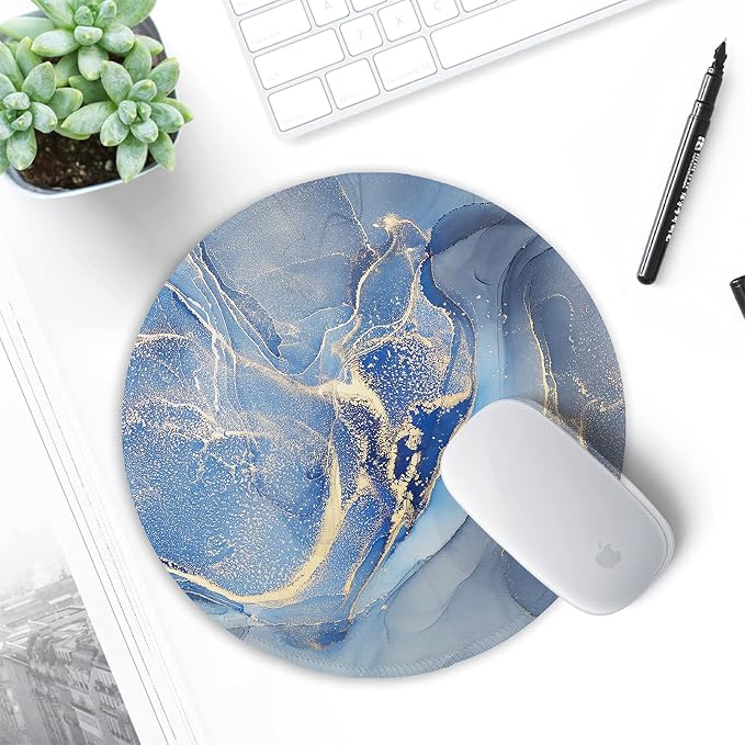 ITNRSIIET Round Mouse Pad with Stitched Edge Premium-Textured Waterproof - Image 7
