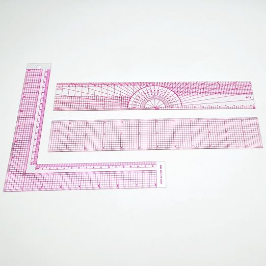 Clear Metric Sewing Rulers, French Curve Sewing Rulers Set, Sewing Tools - Image 3