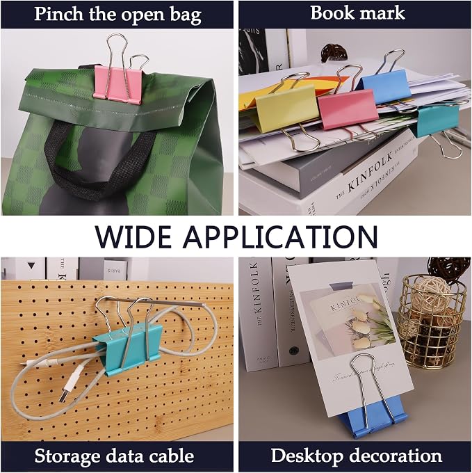2.4-Inch Jumbo Colored Binder Clips - Image 5