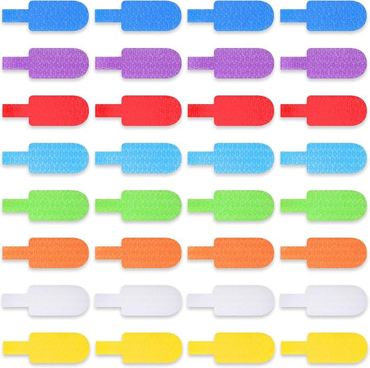 50 Pieces Cable Labels Multi Color Cord Wire Labels, Cable Tags and Wire Tags by Outus