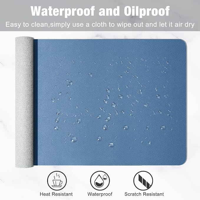 Hsurbtra Desk Pad, XL Extended Mouse Pad, Waterproof Desktop Blotter Protector - Image 6