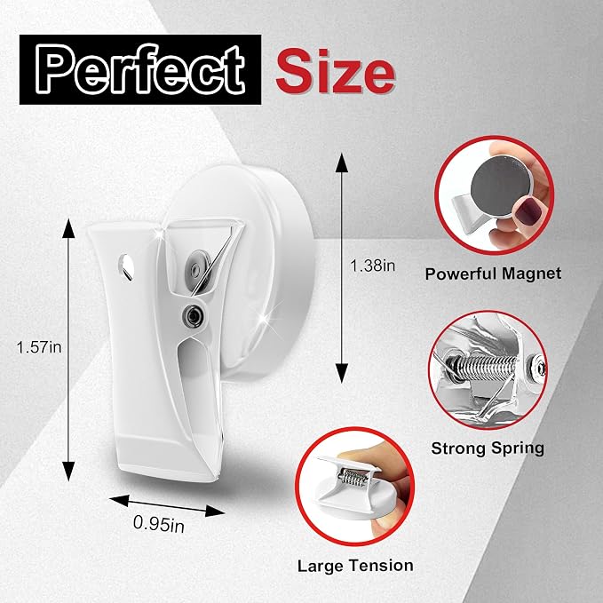 Magnet Clips Heavy Duty 10 Pack | Strong Force Magnetic Clips - Image 2