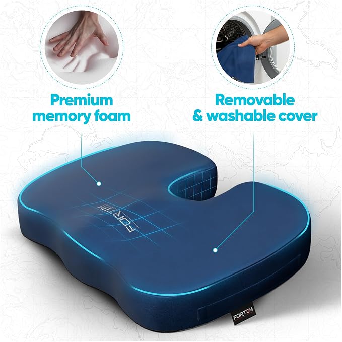 FORTEM Seat Cushion, Office Chair Cushion, Memory Foam Car Seat Cushions - Image 3