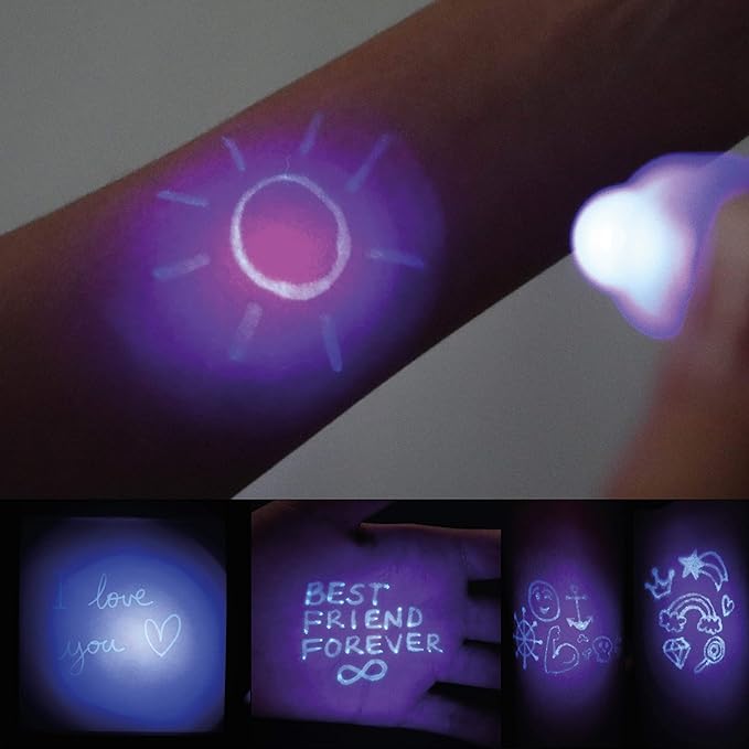 BONNYCO Invisible Ink Pen and Notebook, Pack of 16 Party Favors for Kids Birthday | Spy Pen Party Supplies, Pinata Stuffers, Prizes for Kids | Magic Pen Birthday Party Favors, Prizes for Students-DeskLoop Office