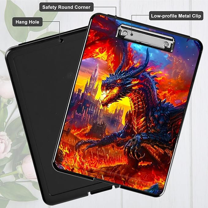 Castle Flaming Dragon A4 Clipboard - Image 5