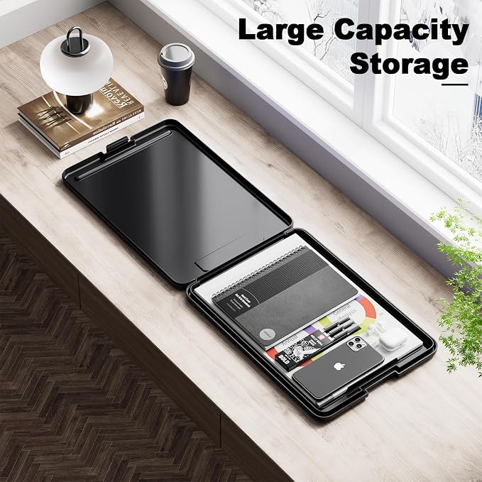 Hongri Clipboard with Storage, 8.5 x 11 Clip Board Foldable, Size 13.4 x 9.4 X - Image 6