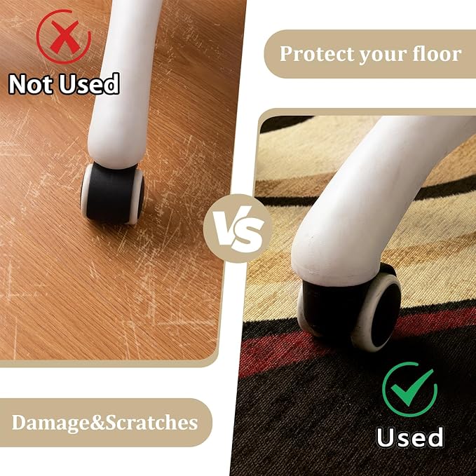 Office Chair Mat for Hardwood Floor, Machine Wash - Image 4