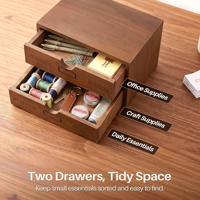 Flexzion Wood Desk Organizer - Image 2
