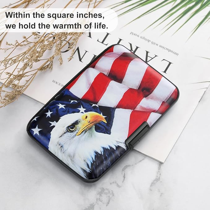ELFISH Mini RFID Aluminum Wallet Credit Cards Holder Business Card Case Metal - Image 6