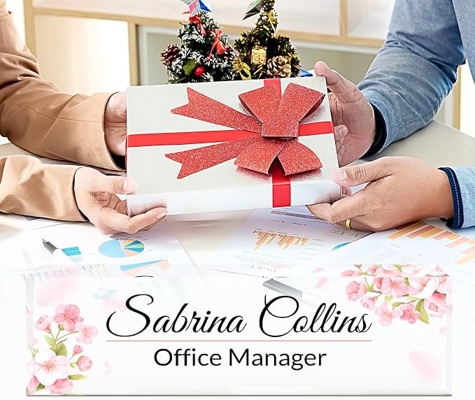Name Plate for Desk, Desk Name Plate Personalized, Acrylic Desktop Accessories - Image 5