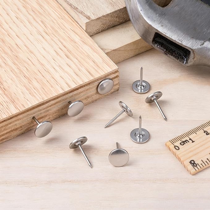 60pcs Metal Thumb Tacks, 0.43x0.66in, Heavy Duty Flat Head, Fixing Photos Notes - Image 6