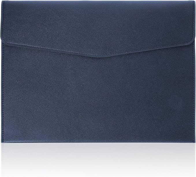 Leather Document Folder, A4 File Document Holder Waterproof Portfolio Envelope by Unknown