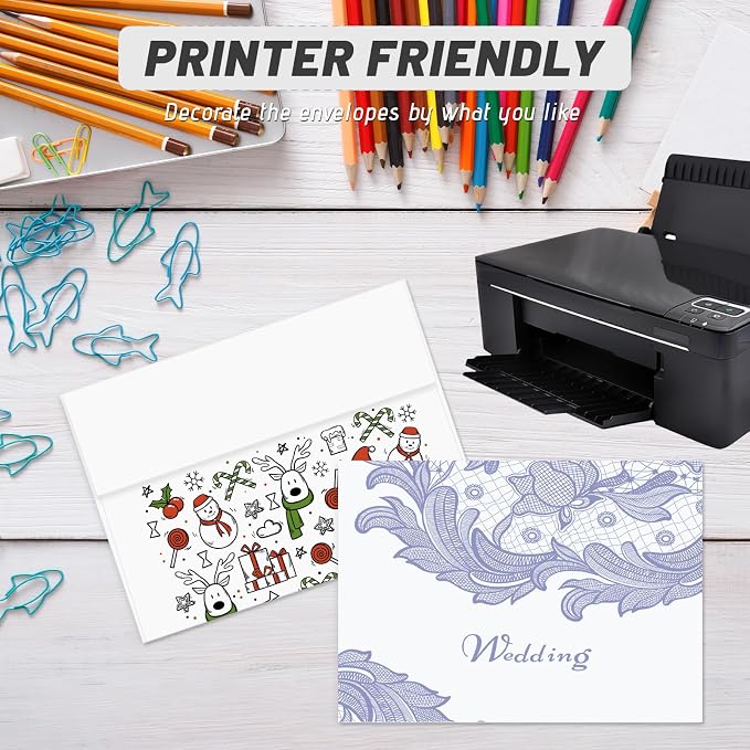4x6 Envelopes For Invitation A4 Envelope white, 100 pack 4x6 card Envelopes - Image 6