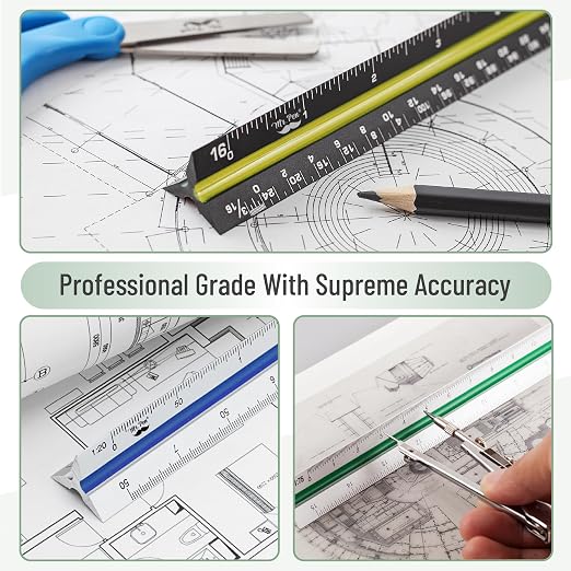 Mr. Pen- Architectural Scale Ruler, 12 Inch, Scale Ruler - Image 5