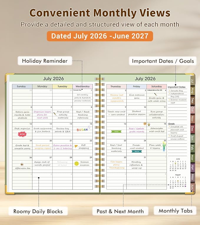 Teacher Planner 2026-2027, July 2026 - Image 2