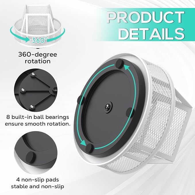 YINGHUA Metal Mesh Desk Organizer - Image 4