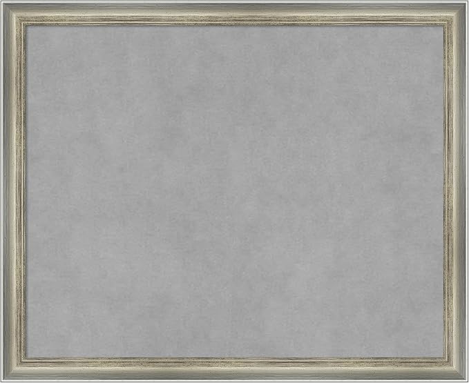 Amanti Art Silver Framed Magnetic Board 18x22 Small Vision Board by AmantiArt