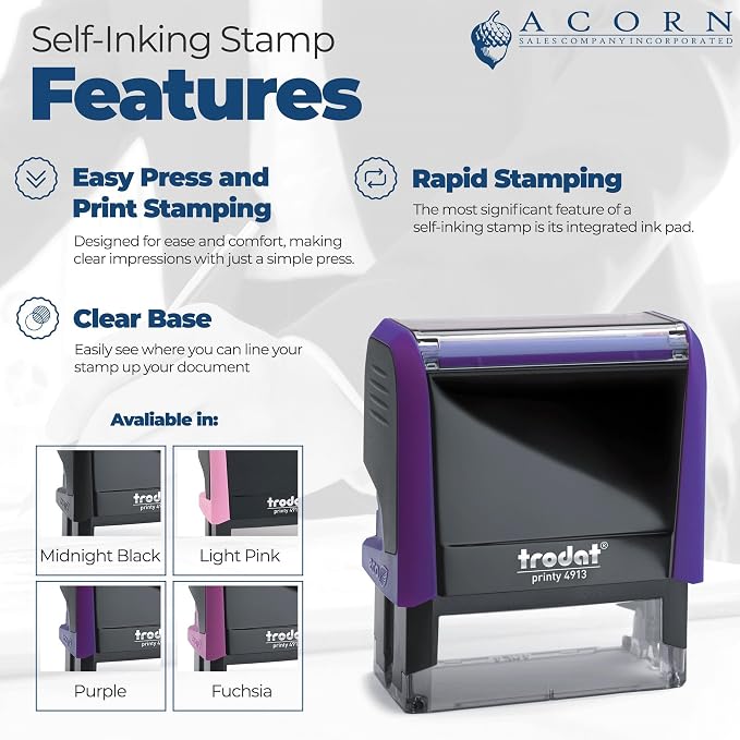 Chic Duplicate Self-Inking Stamp - Image 7
