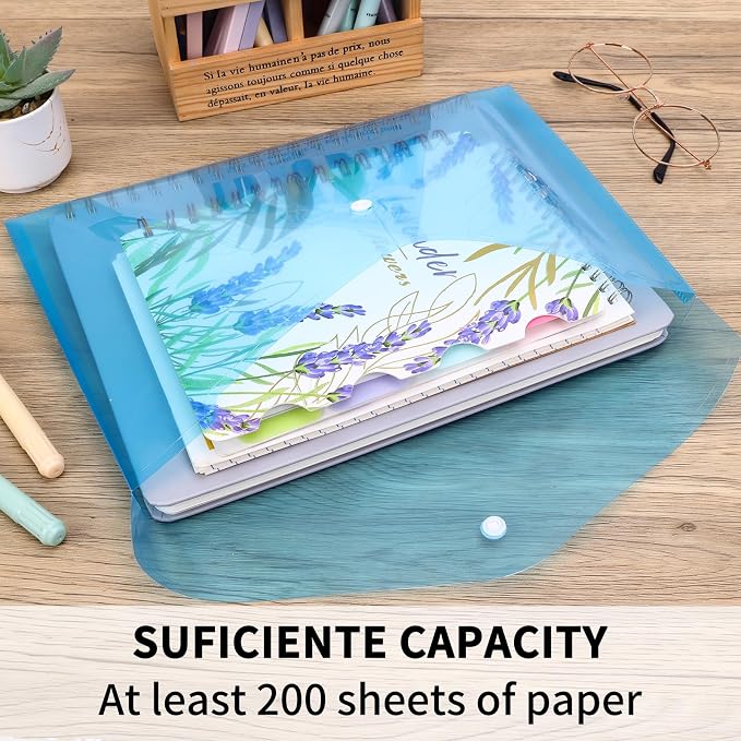 EOOUT 5pcs Plastic Envelopes, Plastic Folders - Image 3