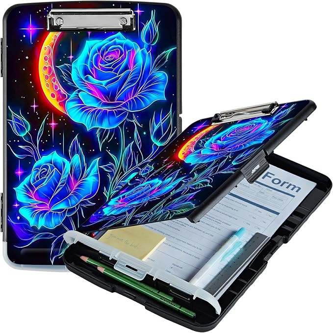Blue Rose Moon A4 Clipboard by Unknown