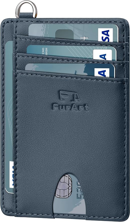 FurArt Slim Minimalist Wallet RFID Credit Card Holder by FurArt