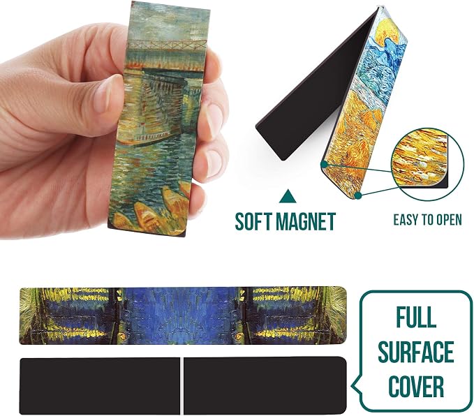 Magnetic Bookmarks 14Pcs Book Mark 3.1’‘ Page Magnetic Markers - Image 4