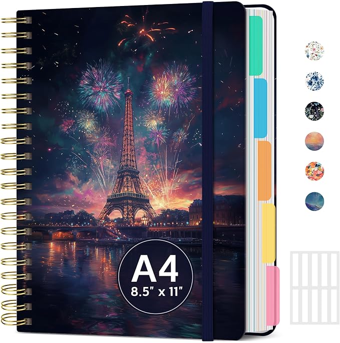 Hardcover Spiral Journal Notebooks by Taja