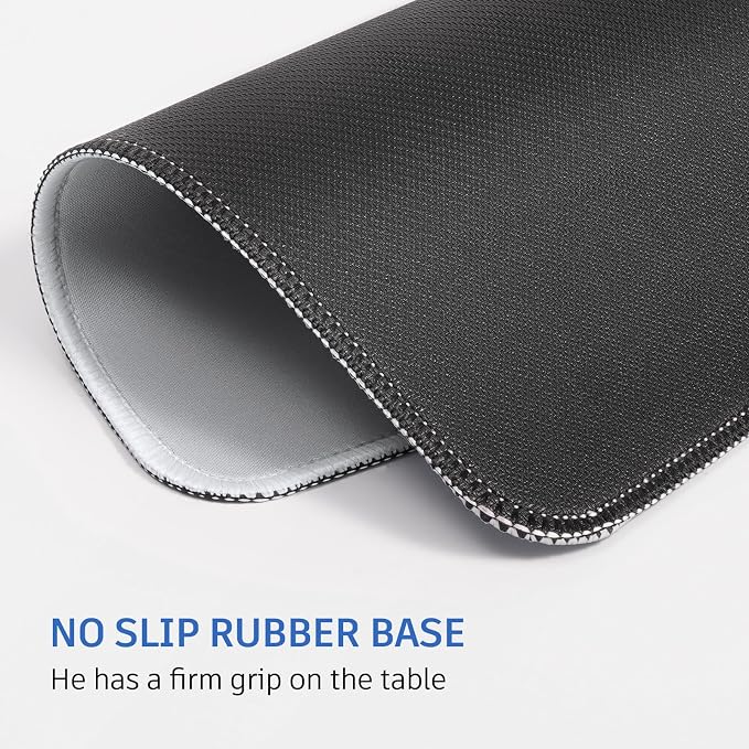 White Mouse Pad, Nice and Cute Mouse Pad, Splash-Proof Textured 10.2 x 8.2Inch - Image 4
