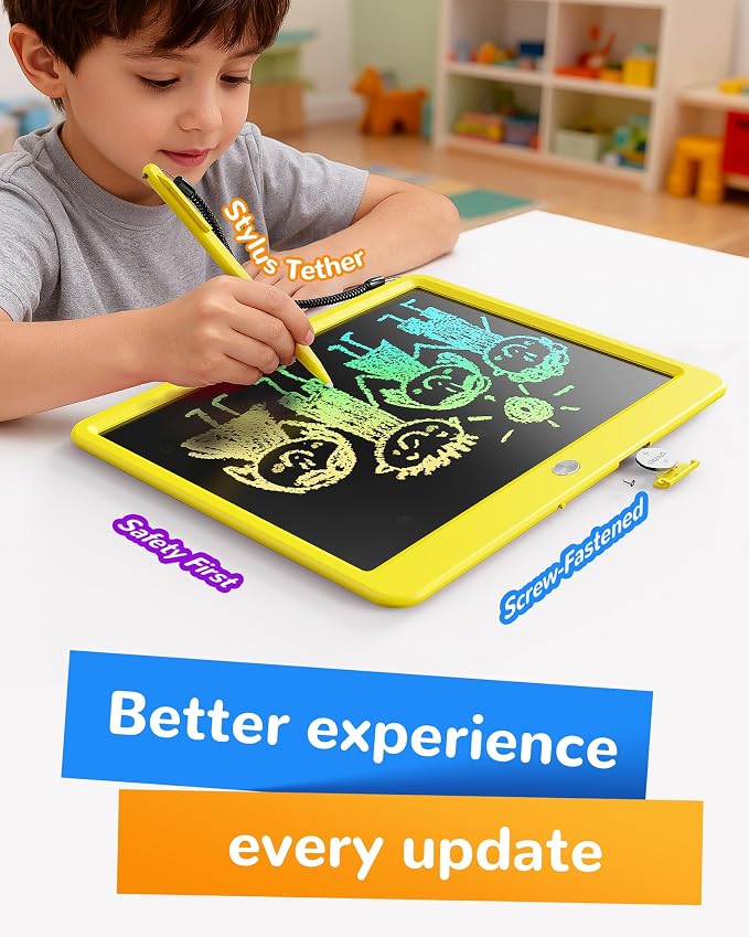 KOKODI LCD Writing Tablet, 12 Inch Colorful Toddler Doodle Board Drawing Tablet - Image 3