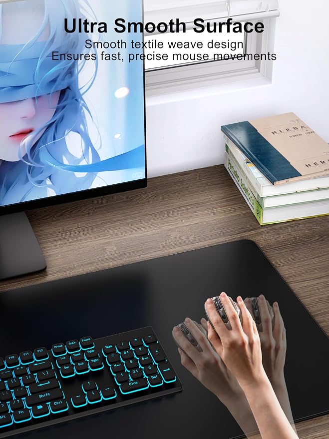 TopMade Mouse Pad with 15W Fast Wireless Charging, 31.5"x15.75" XXL Large - Image 4