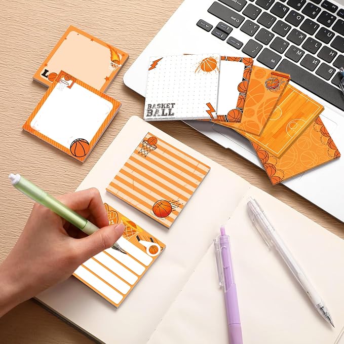 12 Pads Basketball Sticky Notes Set - Image 5