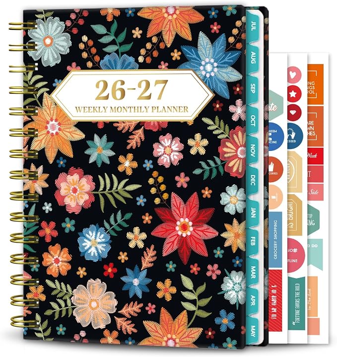 Planner 2026-2027 Weekly and Monthly Calendar Planner Jul 2026-Jun 2027 | by Ymumuda