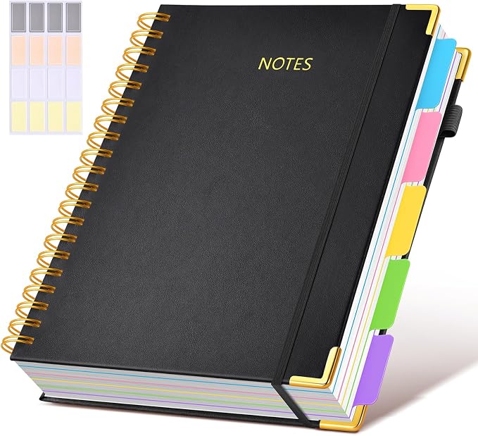 Hardcover Spiral Notebook 8.5"x11" Journal by dilitego