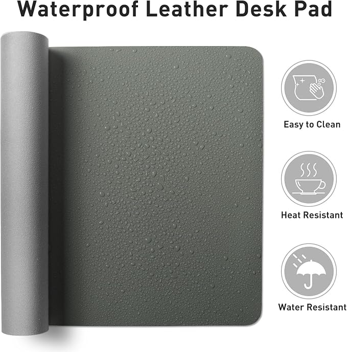 Aothia Faux Leather Desk Mat - Image 7