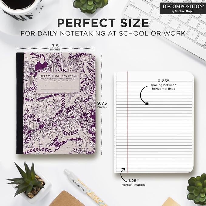 Decomposition Rainforest College Ruled Composition Notebook - Image 6