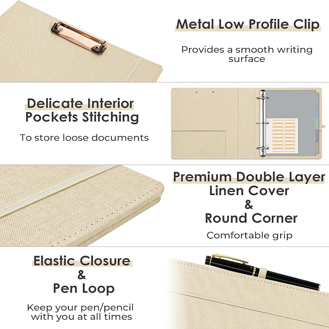 EYROZILL 3 Ring Binder 2 Inch, Binder - Image 4