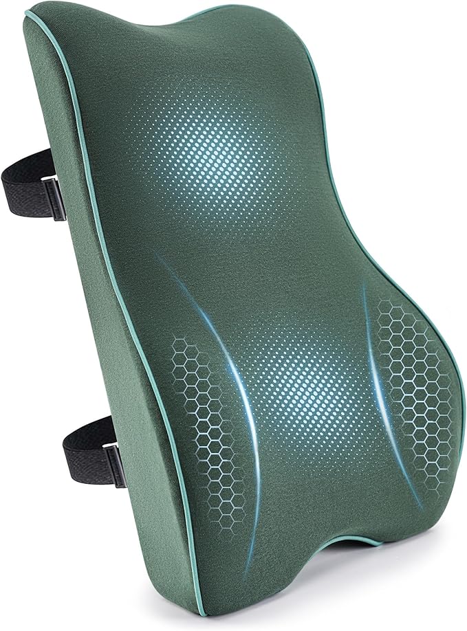 Soft Comfortable Memory Lumbar Support Pillow Back Cushion by Unknown