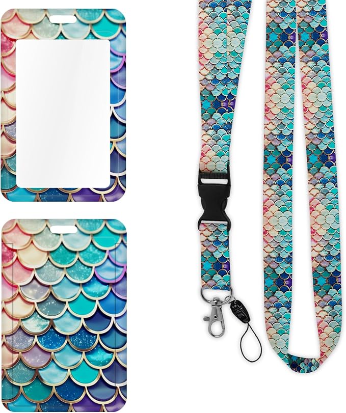 Badge Lanyard and ID Badge Holder, Retractable Badge Reels by BILLTEFUL