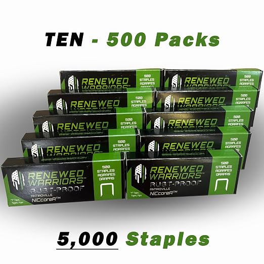 NiCcoreA Rustproof Staples T50 Outperforms Stainless Steel Staples 1/2 Marine; - Image 2