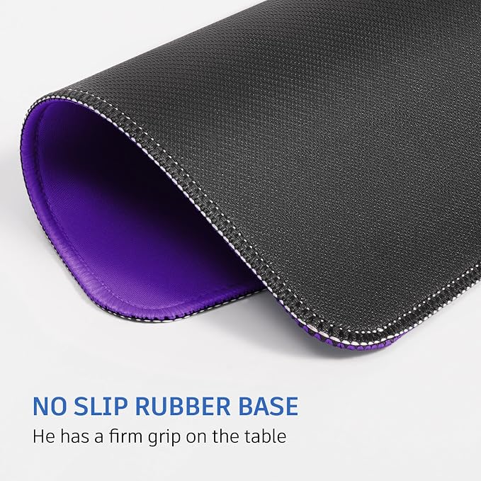 Purple Mouse Pad, Nice and Cute Mouse Pad, Splash-Proof Textured 10.2 x 8.2Inch - Image 4