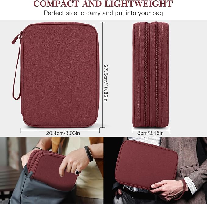FYY Electronic Organizer, Extra Large Travel Cable Organizer Bag Pouch Portable - Image 2